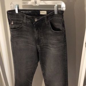 AG Jeans The Farrah Skinny Ankle from Anthropologie Size 30 Black High Rise